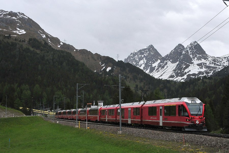 RhB Glacier Express, Allegra Triebwagen und andere (45)